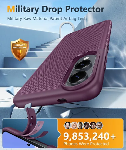 Vista 889 de FNTCASE Funda para iPhone 17 Pro: Fundas delgadas translúcidas de color azul claro compatibles con MagSafe, protección completa de la cámara