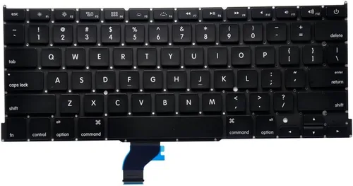 Vista 3 de Teclado retroiluminado de repuesto con retroiluminación de EE. UU. con 80 tornillos PCE, para MacBook Pro Retina de 13 pulgadas A1502