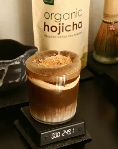 Vista 6 de ONE ORGANIC Polvo de té verde tostado Hojicha 4.4 oz (125g)