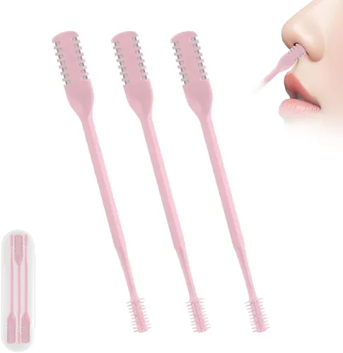 Vista 12 de Cortador de vello nasal 2 en 1, herramienta de eliminación de vello nasal mejorada con rotación de 360°, cuchilla de vello de nariz de doble cara