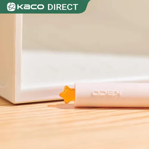 Vista 8 de Kaco FIRST Bolígrafos de gel lindos de papelería, tinta negra, 0.7 mm de punta media, bonitos bolígrafos con estrellas para diarios