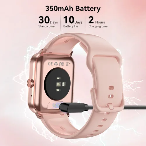 Vista 7 de Reloj inteligente, reloj inteligente de 1.85 pulgadas para hombres y mujeres (respuesta/hacer llamadas), frecuencia cardíaca, monitor de sueño