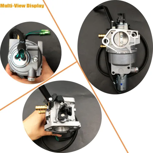 Vista 4 de Carburador de generador de combustible dual para generadores Huayi P28-H-4 338cc 389cc 420cc 439cc 459cc para Champion 100165 Parte # 47.131000.25
