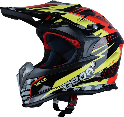 Vista 11 de BEON Adult Dirt Bike Helmets Motocross ATV Dirtbike BMX MX Offroad Full Face Motorcycle Helmet, DOT Certified Model B602