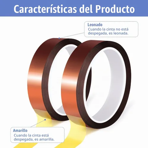 Vista 3 de 2 rollos de 20mm×25m (82 pies) Cinta de transferencia de calor Cinta resistente al calor Cinta de sublimación, Cinta de calor para sublimación