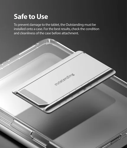 Vista 5 de Ringke Fusion Plus con funda + soporte excepcional, compatible con iPad Pro 12.9 (6ª generación 2022, 5ª generación 2021), funda transparente