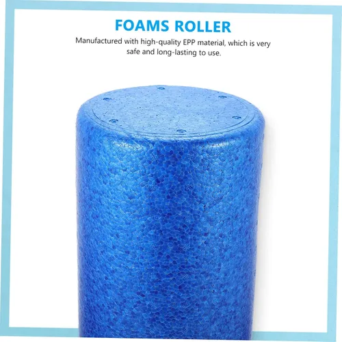 Vista 6 de KOMBIUDA Rodillo de yoga de espuma de alta densidad para relajación muscular y terapia de fitness, columna ligera para masaje de tejido profundo