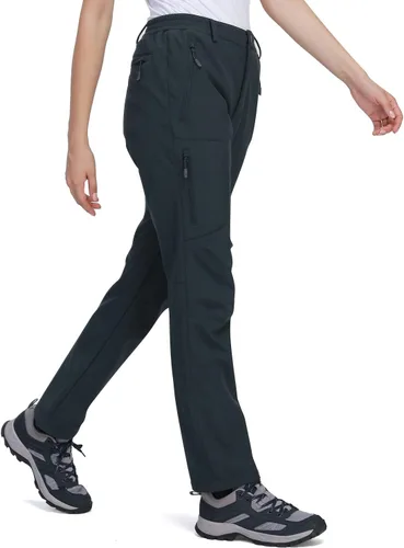 Vista 2 de GOLDEN CAMEL Womens Softshell Hiking Pants Waterproof Windproof Outdoor Winter Ski Pants Fleece Lined Insulating pants