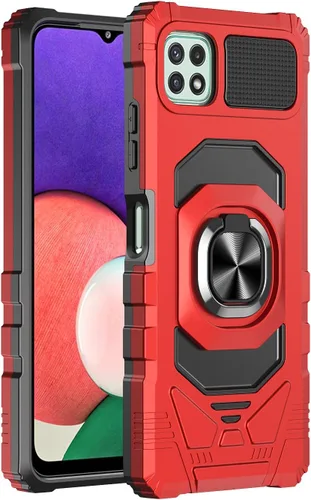 Vista 8 de Funda compatible con Boost Mobile Celero 5G Plus 2023 con protector de pantalla de vidrio [grado militar] anillo de montaje en automóvil con soporte