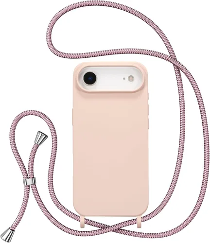 Vista 56 de ZTOFERA Funda para iPhone Air con correa, funda cruzada para teléfono con cordón ajustable para el cuello en los hombros, silicona suave a prueba