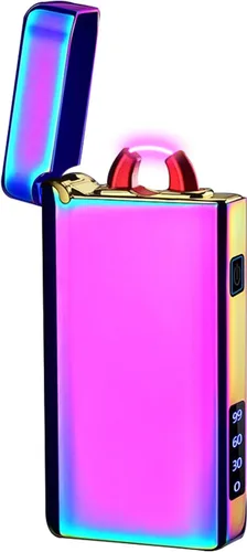 Vista 15 de SKRFIRE Encendedor USB resistente al viento – Arco eléctrico de alta potencia, encendedor de plasma recargable con linterna multimodo y pantalla