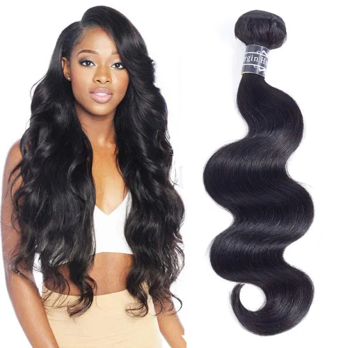 Vista 16 de Amella 3 paquetes de 3 mechones de cabello virgen brasileño ondulado (8, 10, 12 pulgadas), negro natural) 8A, 100% sin procesar, cabello humano