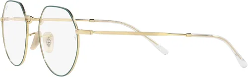 Vista 3 de Ray-Ban Unisex Rx6465f Jack Low Bridge Fit Round Prescription Eyewear Frames