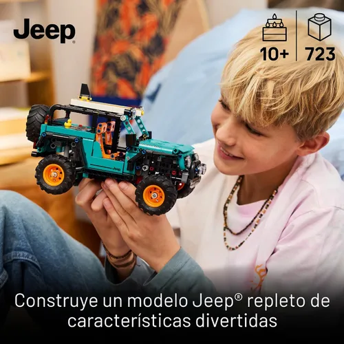 Vista 2 de LEGO Technic Jeep Wrangler Rubicon SUV - Juguete de construcción para niños y niñas, a partir de 10 años - Kit de modelo de coche
