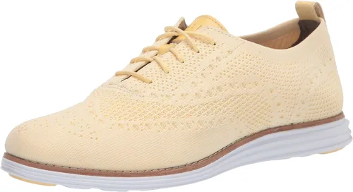Vista 13 de Cole Haan Originalgrand Stitchlite Wingtip Oxford para mujer tejido negro/blanco óptico.