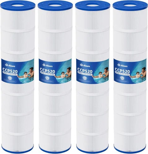 Vista 8 de Paquete de 4 cartuchos de filtro de piscina CCP320, compatibles con Pentair Clean & Clear Plus 320, reemplaza Pentair R173573, Pleatco PCC80-PAK4