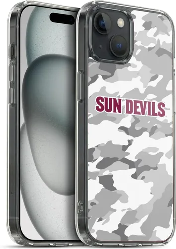 Vista 152 de Head Case Designs Funda de gel ASU Camou con licencia oficial de la Universidad Estatal de Arizona [protección de grado militar] compatible