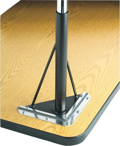 Vista 6 de Berries Mesa rectangular para actividades, altura E, Gris/Negro/Negro, 1