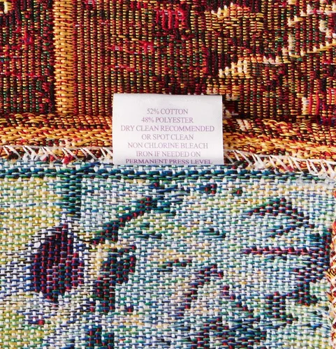 Vista 6 de Violet Linen Tapiz decorativo de algodón tejido de poliéster con hojas de otoño, girasoles, cosecha de otoño, 13 x 19 pulgadas, rectangular, juego