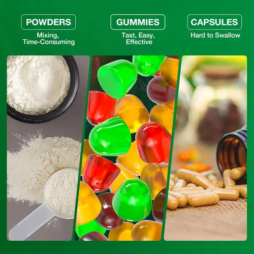 Vista 8 de Gomitas de glicinato de magnesio de 400 mg, gomitas de magnesio sin azúcar para niños y adultos con L-treonato, calcio y vitaminas B6+D3, 80