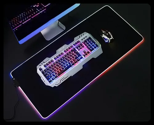 Vista 4 de ZGMJ Sailor Moon Landscape - Alfombrilla de mouse LED para juegos con diseño de paisaje para jugadores alfombrilla de mouse brillante y fresca 315 x
