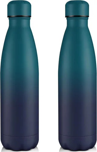 Vista 16 de Volhoply Botellas de agua aisladas de 25 onzas, paquete de 1/2/4, termo de acero inoxidable de doble pared que mantiene el frío y el calor, botella