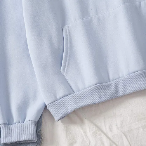 Vista 6 de Sudadera con capucha de algodón con estampado de gato lindo kawaii para mujer
