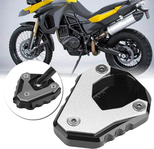 Vista 2 de Ampliadora de pata de cabra de motocicleta, soporte lateral CNC para KLE 650 15-18