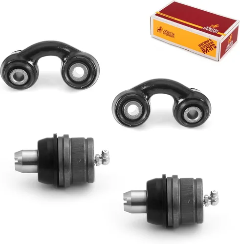 Vista 222 de Metrix Premium Chassis Parts - Juego de 4 piezas de articulación de rótula superior y barra estabilizadora delantera para Ford Ranger RWD 1998-2011