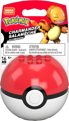 Vista 6 de Mega Construx GFC88 - Figura de Pokemon Charmander, multicolor