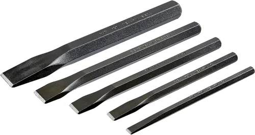 Vista 3 de Mayhew Tools 90002 - Juego de cinceles fríos, 5 piezas, acabado granallado