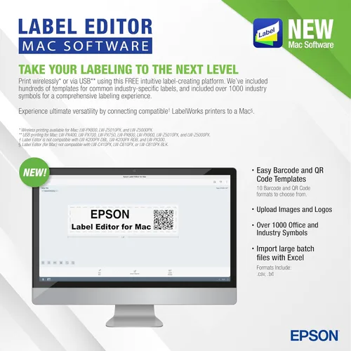 Vista 3 de LABELWORKS Epson LW-PX400 Kit Completo de Etiquetador Industrial - Kit Completo con Accesorios, Tubo Termoretráctil y Envoltura Autolaminante