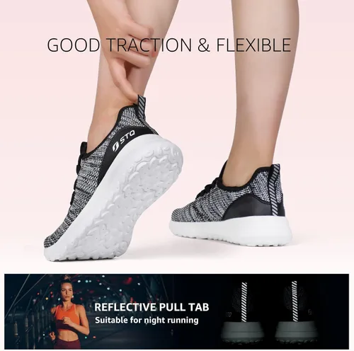 Vista 6 de STQ Slip Ins - Zapatos sin cordones para mujer, para caminar, manos libres