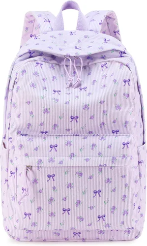 Vista 34 de BTOOP Mochila escolar para adolescentes, mochila grande de pana ligera, para niñas, niños, casual, escuela secundaria, universidad, Mochilas Daypack