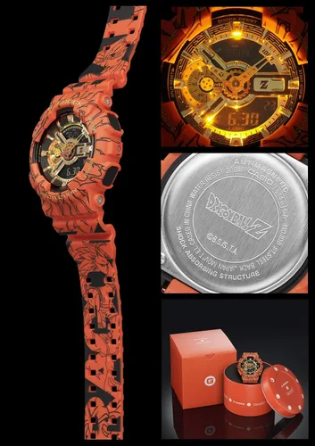 Vista 3 de CASIO G-Shock Dragon Ball Z GA-110JDB-1A4JR - Modelo limitado de colaboración