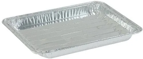 Vista 5 de Bandeja desechable pequeña de aluminio para asar - 8.75 "x 6.25" (10)