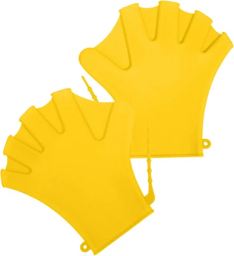Vista 10 de Baluue 2 guantes de natación, guantes de natación acuática, para entrenamiento en agua, palmeados a mano, para hombres, mujeres, adultos