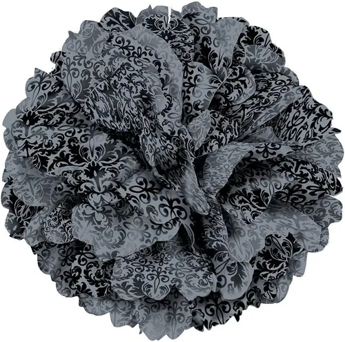 Vista 18 de Pompón de papel de seda color negro, de 16 pulgadas., talla única , Negro