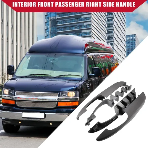 Vista 3 de Manijas de puerta izquierda derecha/interior para Chevy Express 1500 2003-2014 / Durable/plástico / 1 par/gris