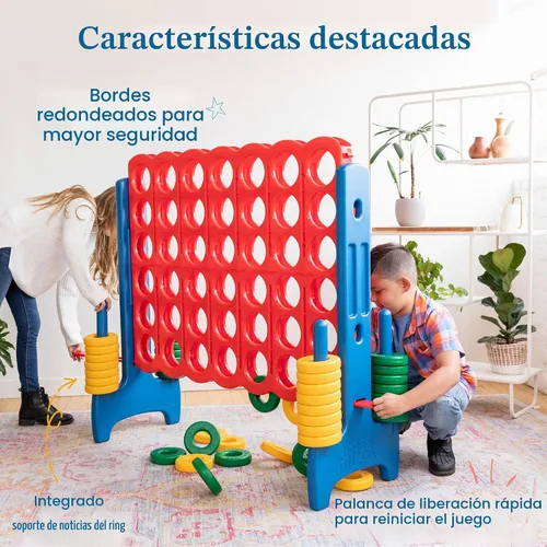 Vista 6 de ECR4Kids Jumbo 4-To-Score, Juego Gigante, Surtido
