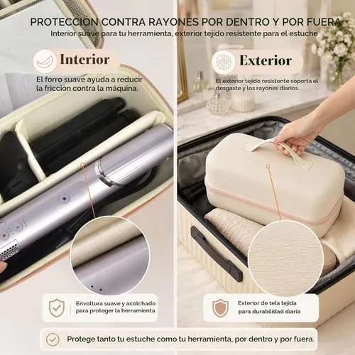 Vista 5 de GWCASE Estuche rígido de viaje para Shark FlexStyle Air Styler con divisor