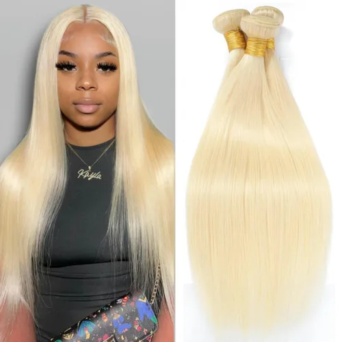 Vista 277 de P4613 Cabello humano rizado onda profunda marrón y paquetes mixtos 8 10 12 P4613 Ombre Marrón-Rubio-DP