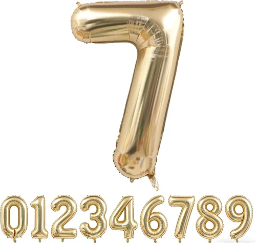 Vista 33 de Globo dorado claro con el número 0 de aluminio de 40 pulgadas, color oro champán, globo de helio 0 Mylar Oro claro 0