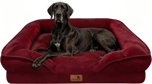 Vista 74 de Spotted Play Cama ortopédica para perros con lados, sofá cama para perros pequeños, sofá cama de espuma de apoyo para mascotas con funda extraíble