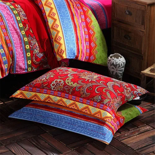 Vista 145 de ABREEZE Juego de funda de edredón tamaño individual con cierre de botón, 100% algodón egipcio, juego de ropa de cama floral de granja, color rosa, 3