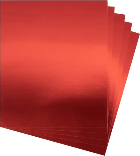 Vista 8 de Papel de cartulina dorado metálico, 60 piezas de 8.5 x 11 pulgadas (250 GSM) - Tablero de papel de aluminio dorado, superficie con acabado espejo