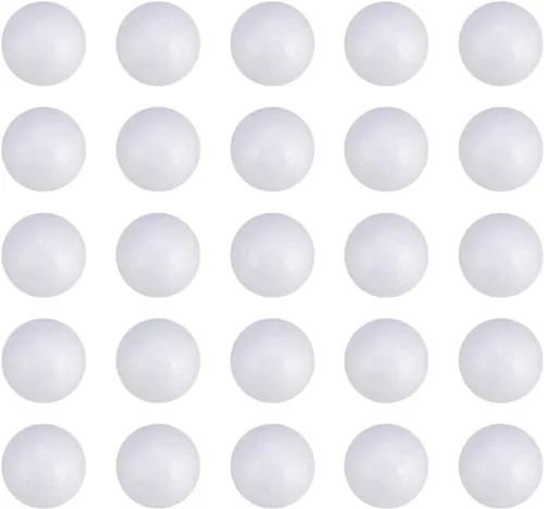 Vista 9 de LOMIMOS 300 bolas de espuma blanca de 1 pulgada, mini bolas blancas para manualidades y proyectos escolares, suministros de fabricación
