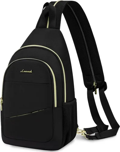 Vista 11 de LOVEVOOK - Mochila tipo bandolera para mujeres, convertible a bandolera cruzada, pequeño bolso para pañales, mochila resistente al agua