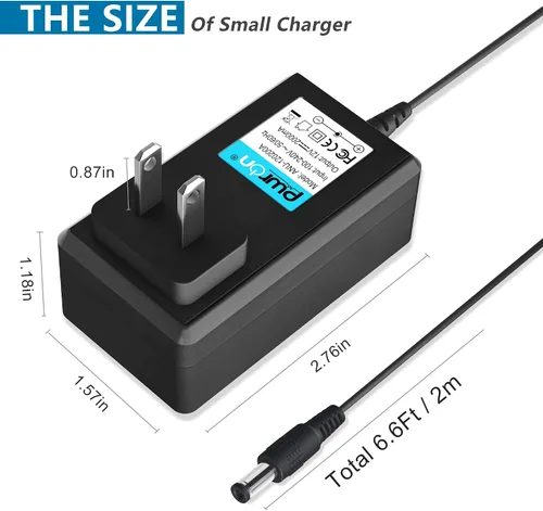 Vista 4 de Cargador de impresora de 12V 2A AD-E001 Adaptador de corriente CA compatible con P-Touch Edge Label Maker PT-D400 PT-D400AD PT-D450 PT-D600 PT-E300