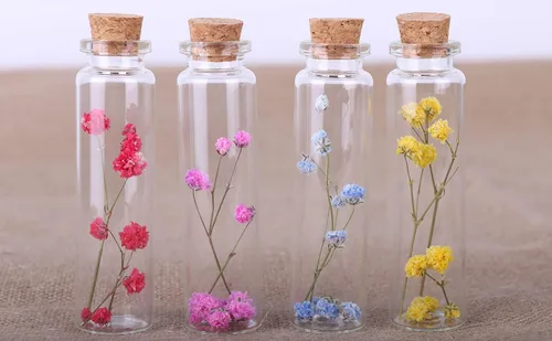 Vista 5 de MaxMau Botellas de vidrio pequeñas de 0.7 fl oz, pequeños frascos de vidrio, frascos con tapones de corcho, botellas de mensaje, botella de deseos